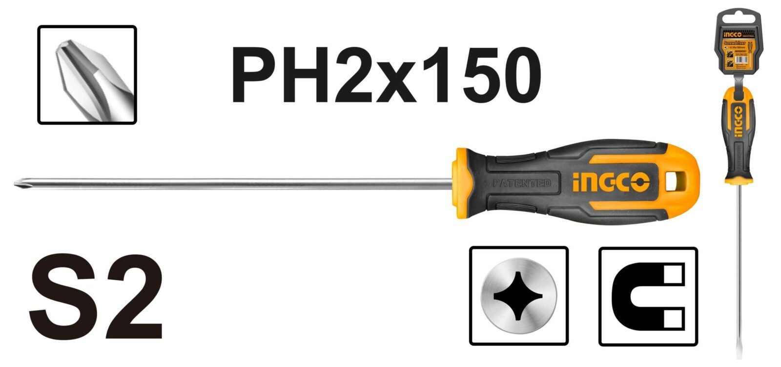 INGCO SCREWDRIVER PHILIPS