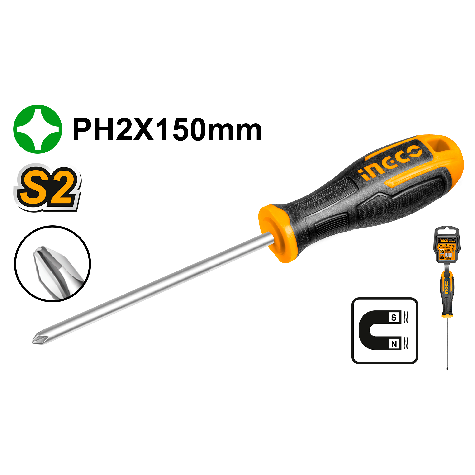 INGCO SCREWDRIVER PHILIPS