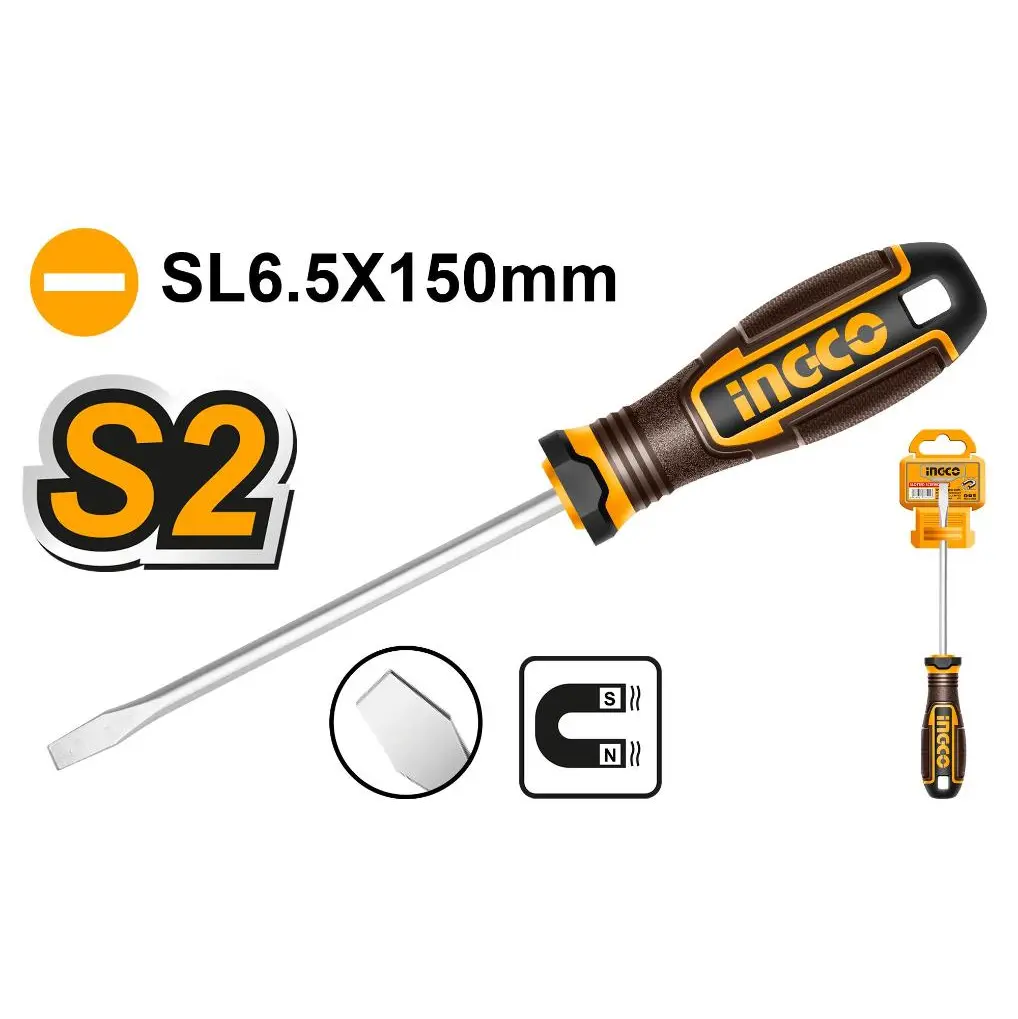INGCO SCREWDRIVER SLOTTED