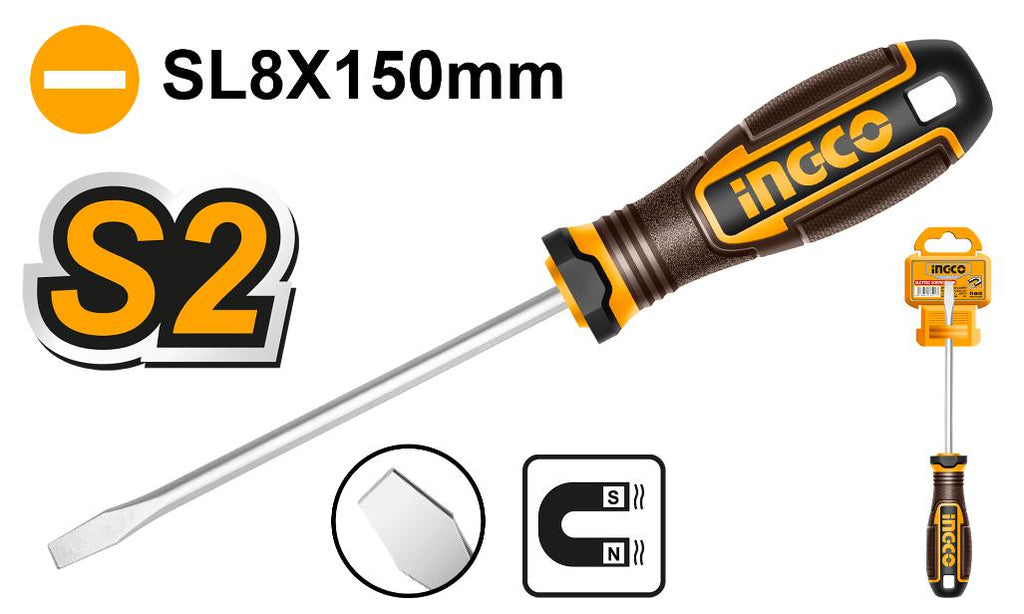 INGCO SCREWDRIVER SLOTTED