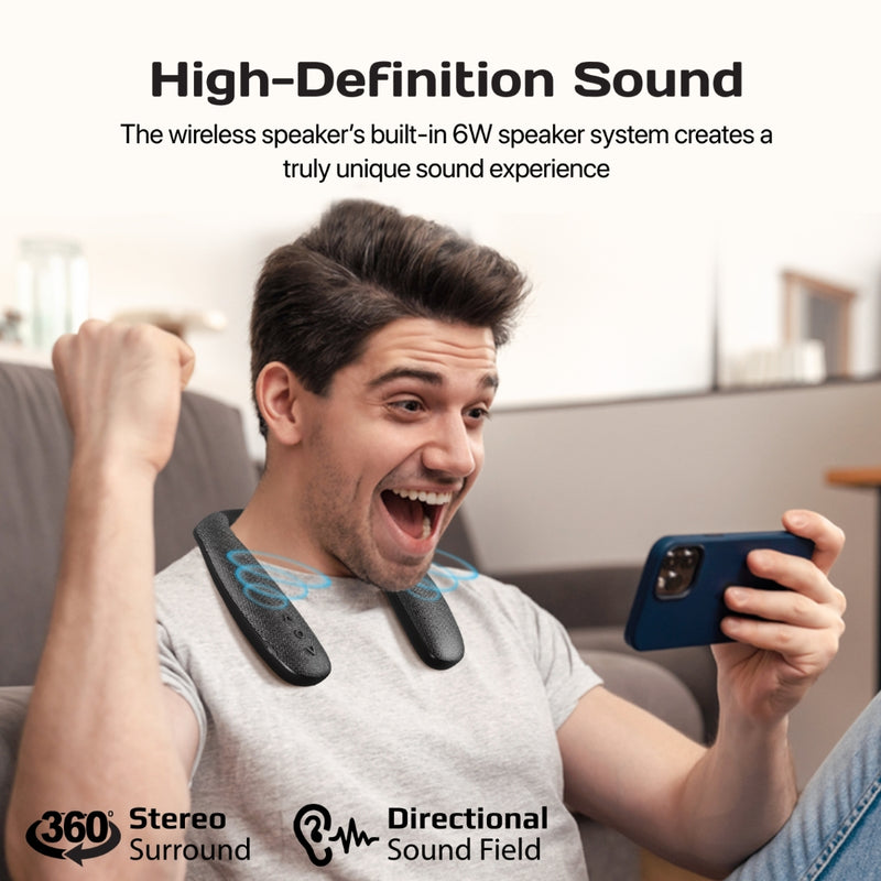 Promate Dynamic Stereo Wearable Neckband Wireless Speaker (HOOK) PRO-SP-HOOK