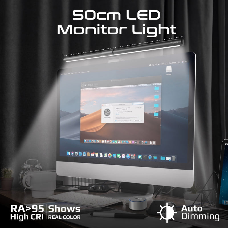 Promate HORIZON-50 LumiBar™ Touch Controlled LED Monitor Light with Wireless Controller PRO-LIGHT-HORIZON-50