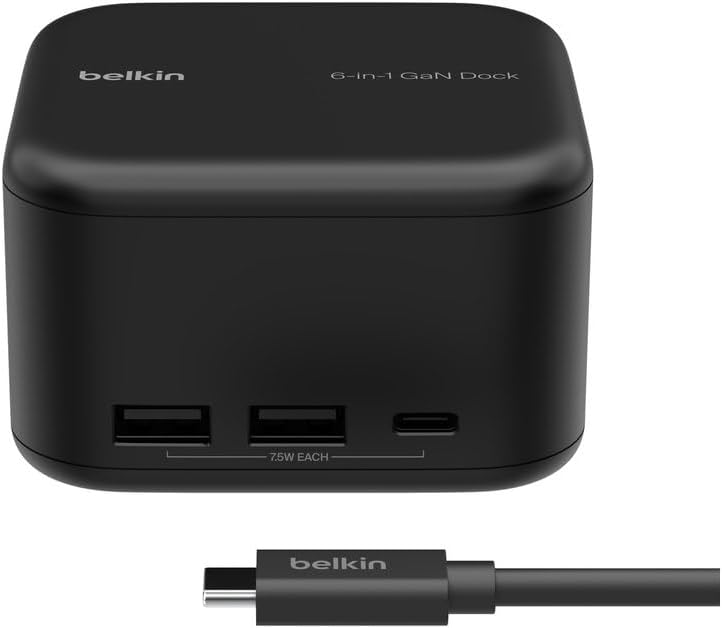 BELKIN CONNECT USB-C 6-IN-1 CORE GAN DOCK 130W INC018VFBK