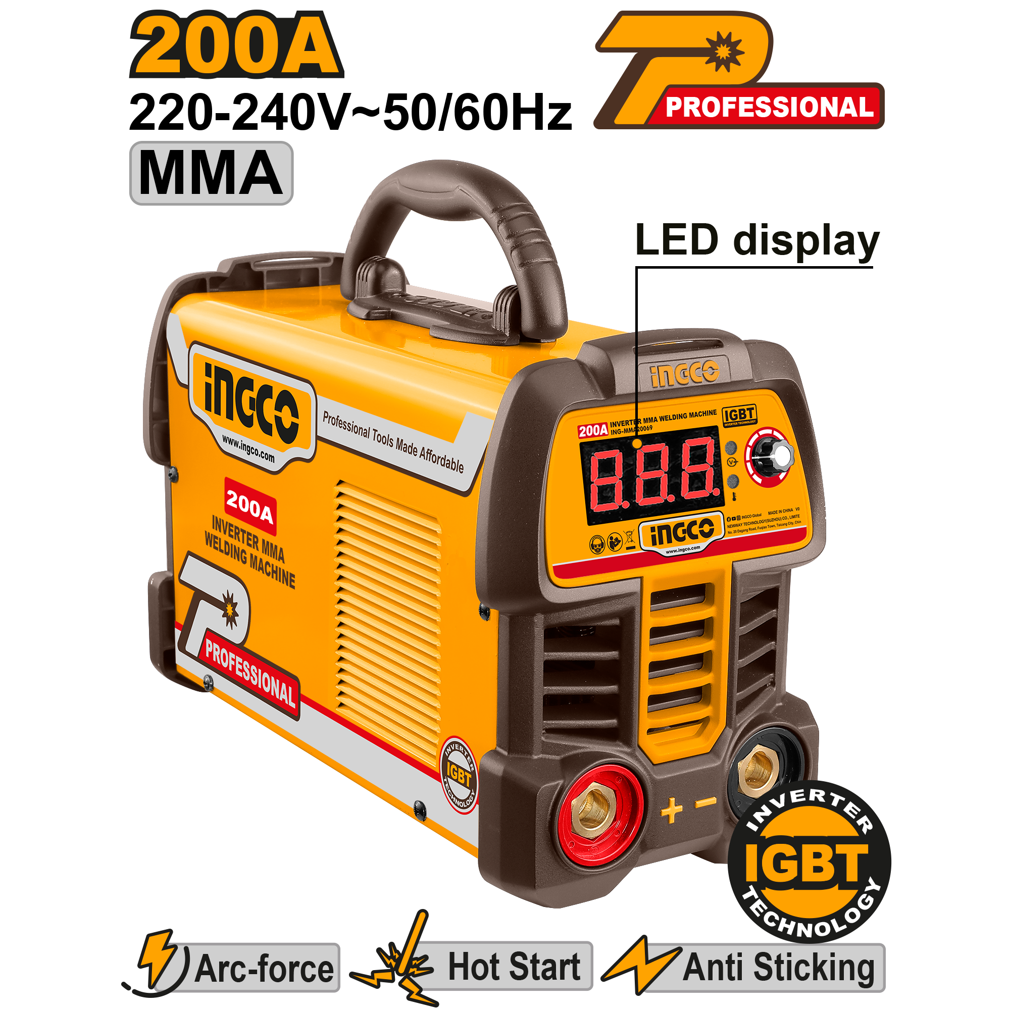 INGCO WELDING MACHINE INVERTER MMA