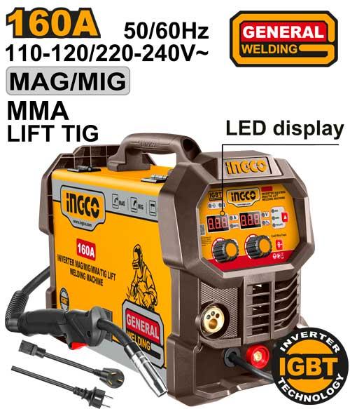 INGCO INVERTER MAG/MIG/MMA/TIG LIFT WELDING MACHINE ING-MGT16058