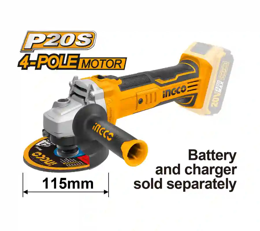 INGCO CORDLESS ANGLE GRINDER