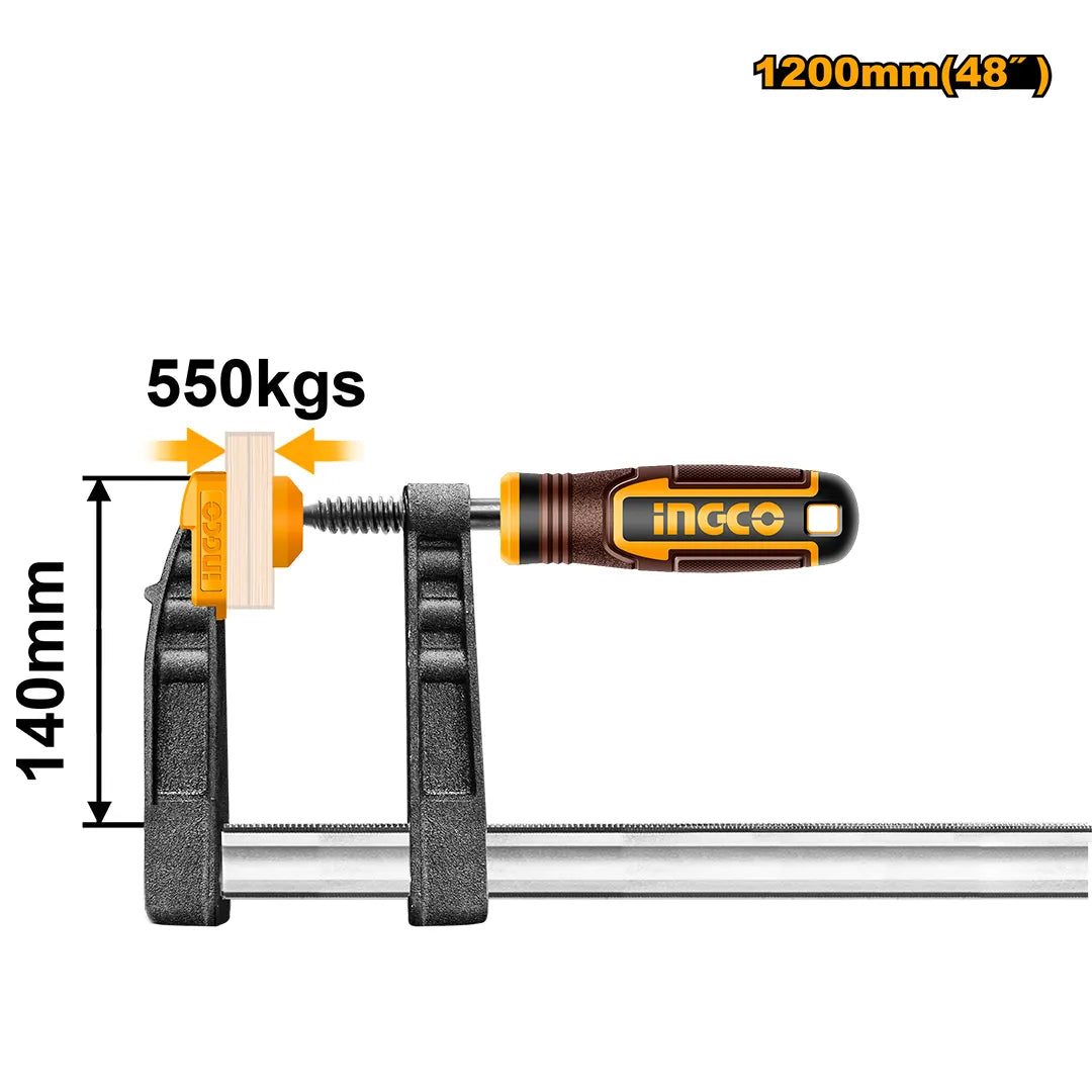 INGCO F CLAMP WITH PLASTIC HANDLE
