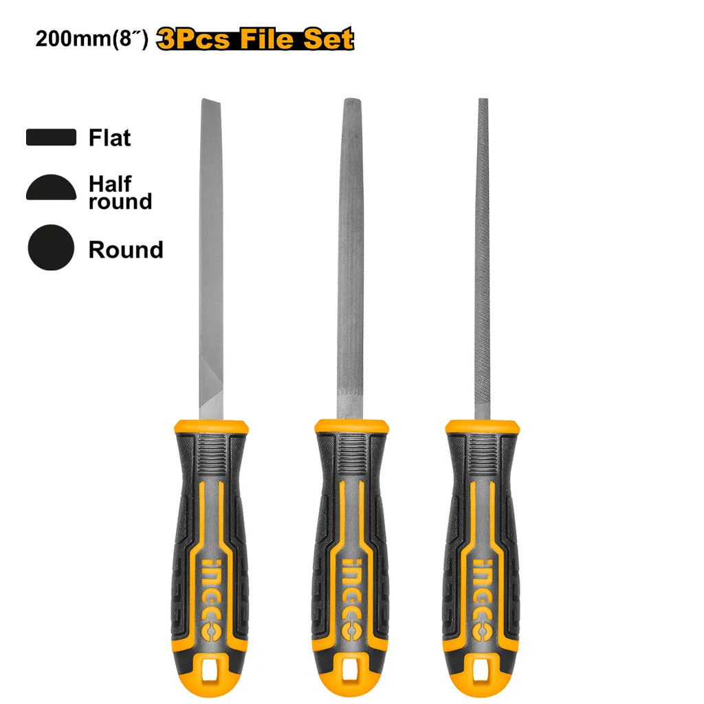 INGCO FILE SET STEEL SET OF 3 PCS