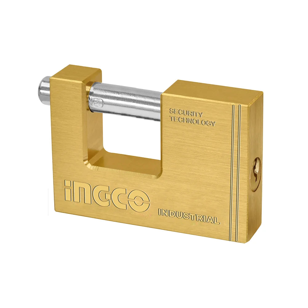 INGCO PADLOCK HEAVY DUTY BRASS BLOCK