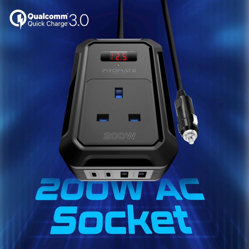 PROMATE Inverto-200W PRO-Inverto-200W