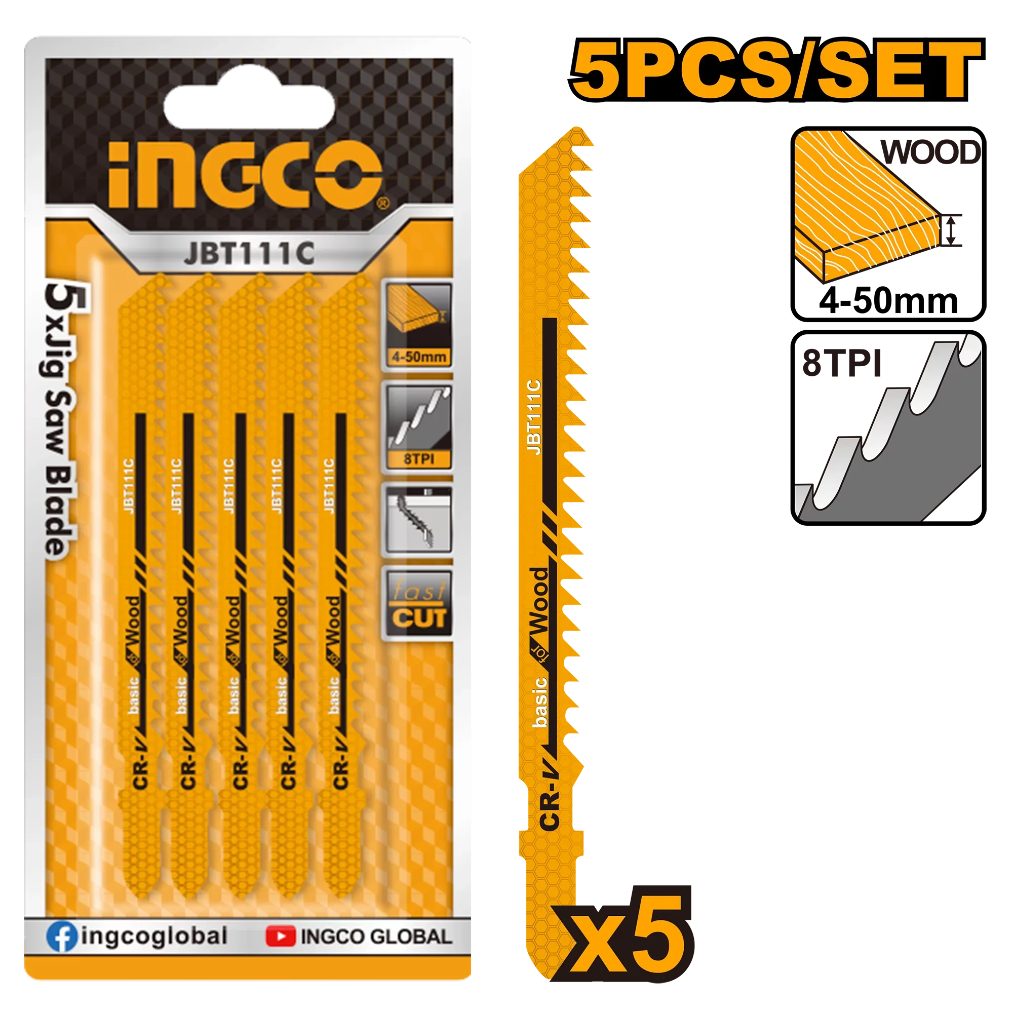 INGCO JIG SAW BLADE WOOD