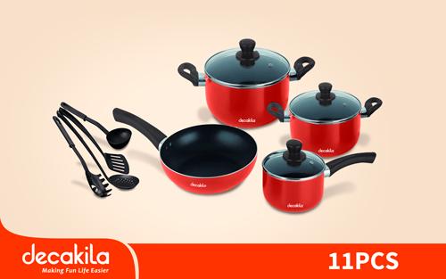 DECAKILA COOKWARE SET - 11 PCS