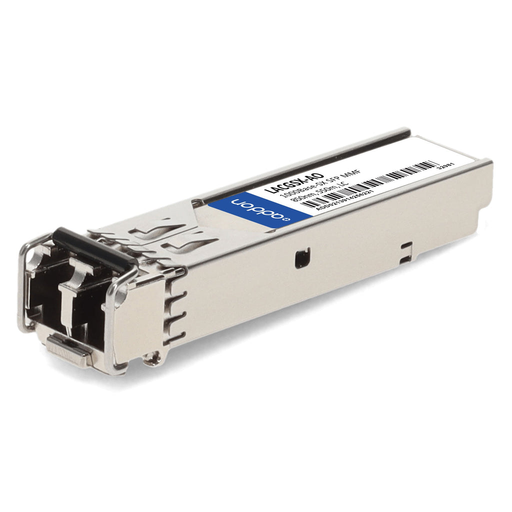 LINKSYS LACGSX COMPATIBLE TAA COMPLIANT 1000BASE-SX SFP TRANSCEIVER (MMF, 850NM, 550M, LC) LACGSX-AO