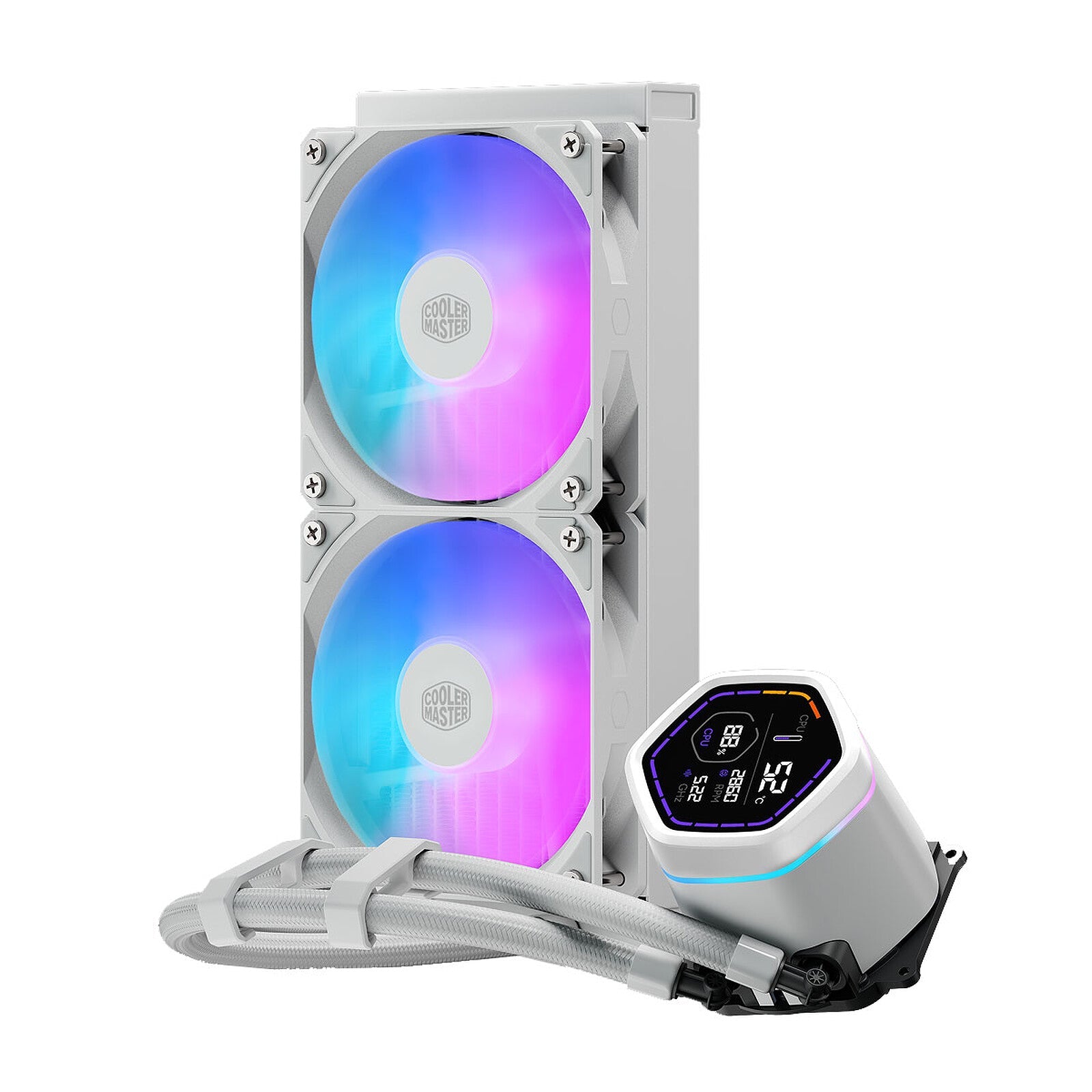 Cooling System Cooler Master MASTERLIQUID CORE NEX DIGITAL 240 WHITE ARGB (MLX-D24M-A 18PW-RD) CS-CM-MLX-D24M-A18PW-RD