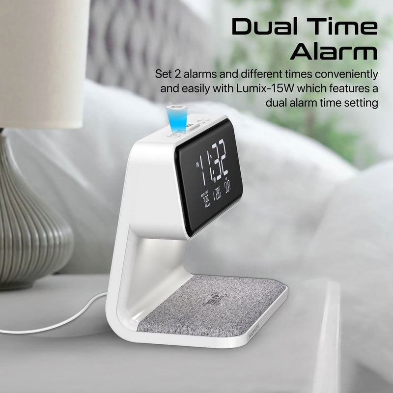 Promate Mini Speaker Bluetooth for Phone (LUMIX-15W.WHITE) PRO-SP-LUMIX-15W.WHITE