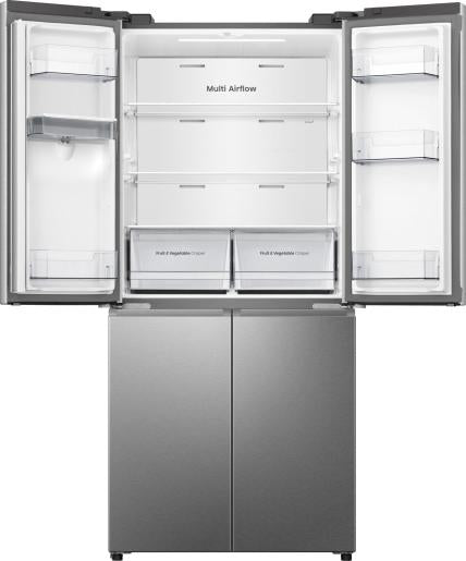 HISENSE REFRIGERATOR SIDE BY SIDE NO FROST ENERGY CLASS E 484 L  INOX