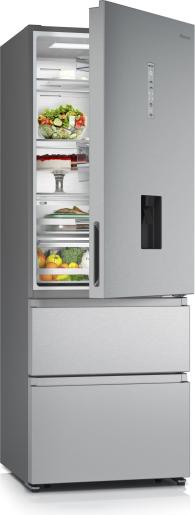 HISENSE REFRIGERATOR MULTI PORTS NO FROST ENERGY CLASS F 493 L  INOX