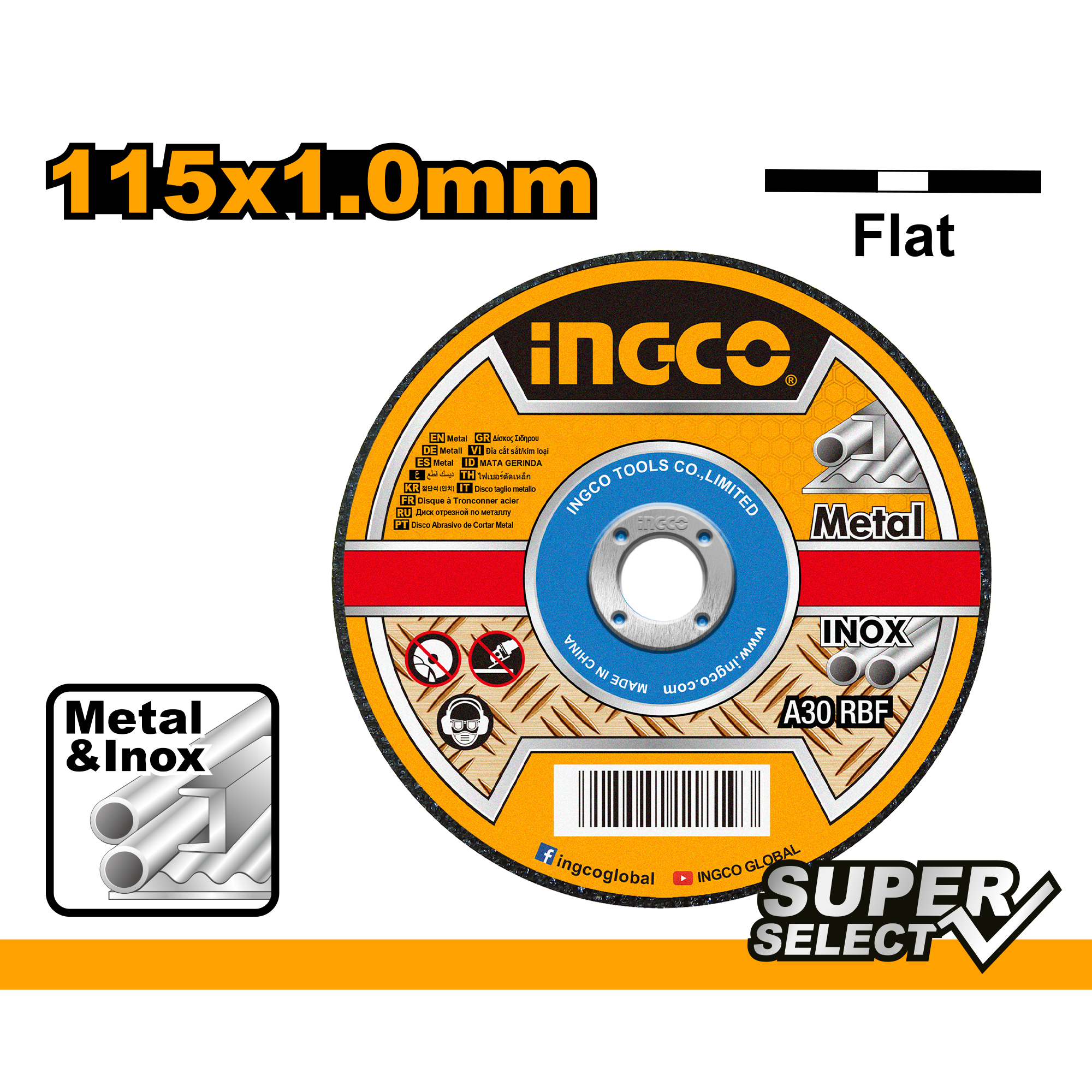 INGCO CUTTING DISC ABRASIVE METAL