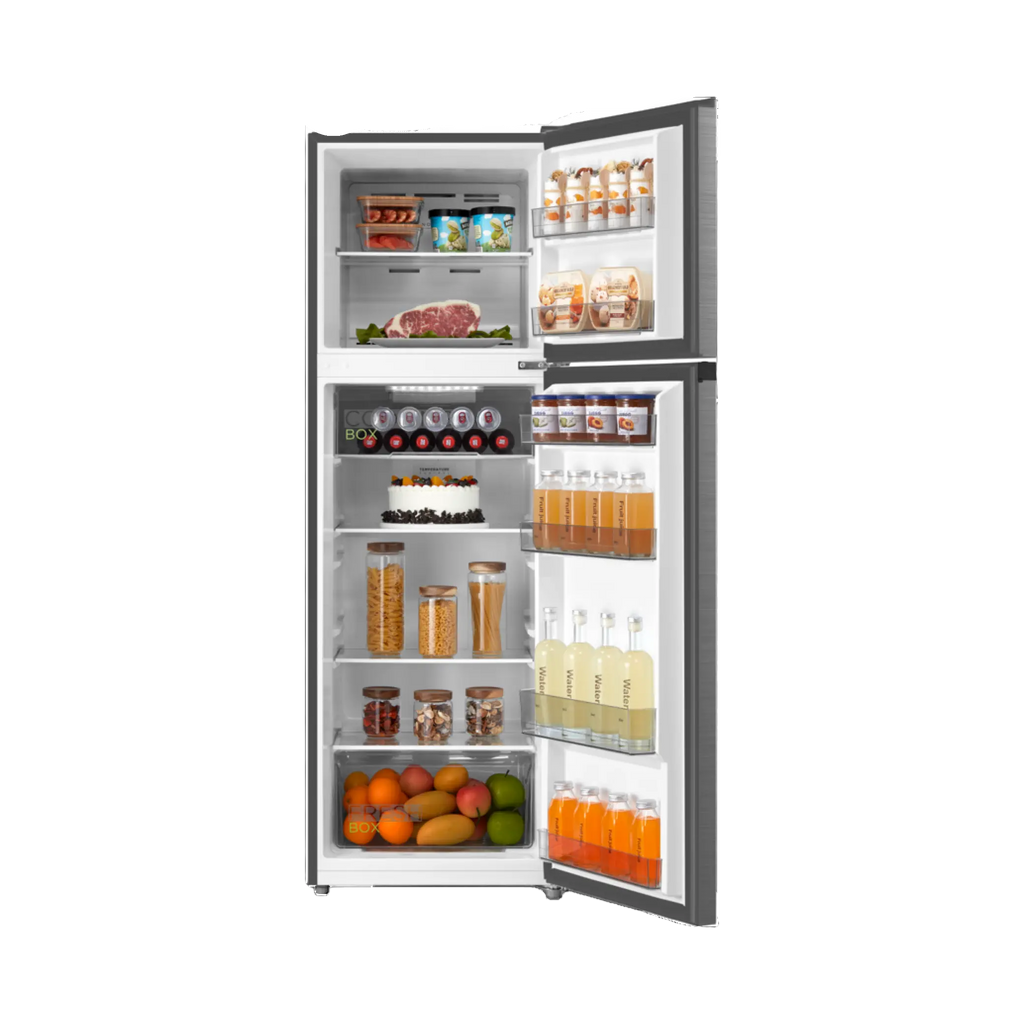 MIDEA REFRIGERATOR TOP MOUNT 266L BRU STEEL (HD-364FWEN)
