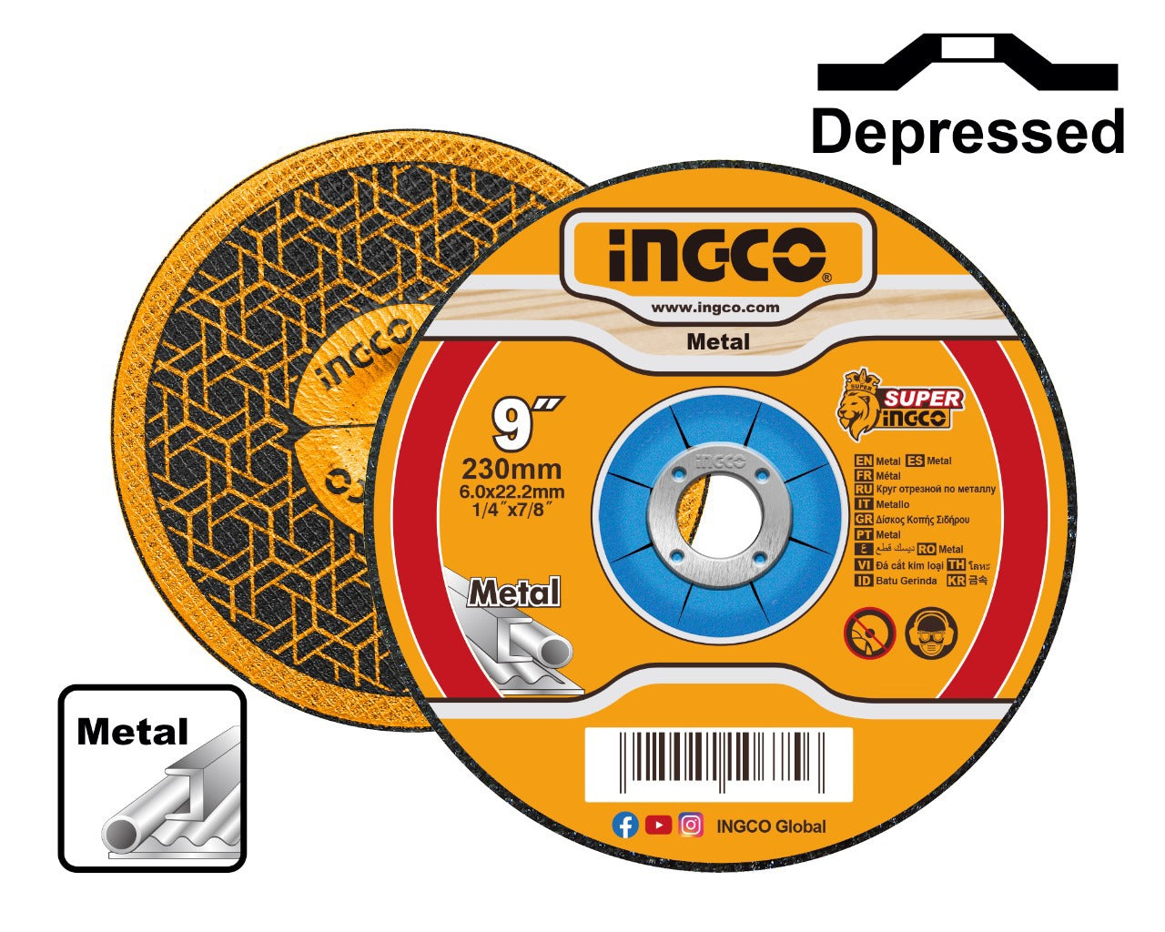 INGCO GRINDING DISC ABRASIVE METAL