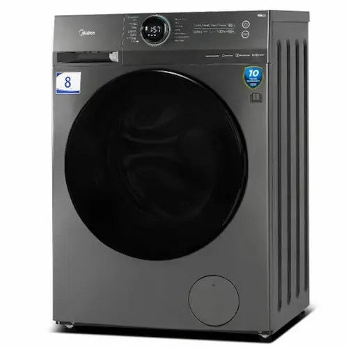 MIDEA WASHING MACHINE FRONT LOADING 8KG INVERTER WIFI TITANIUM GREY