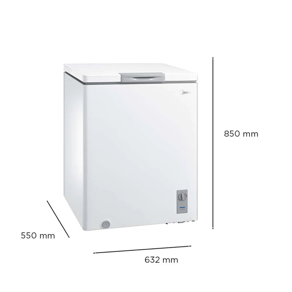 MIDEA CHEST FREEZER  142L INVERTER GREY COLOUR