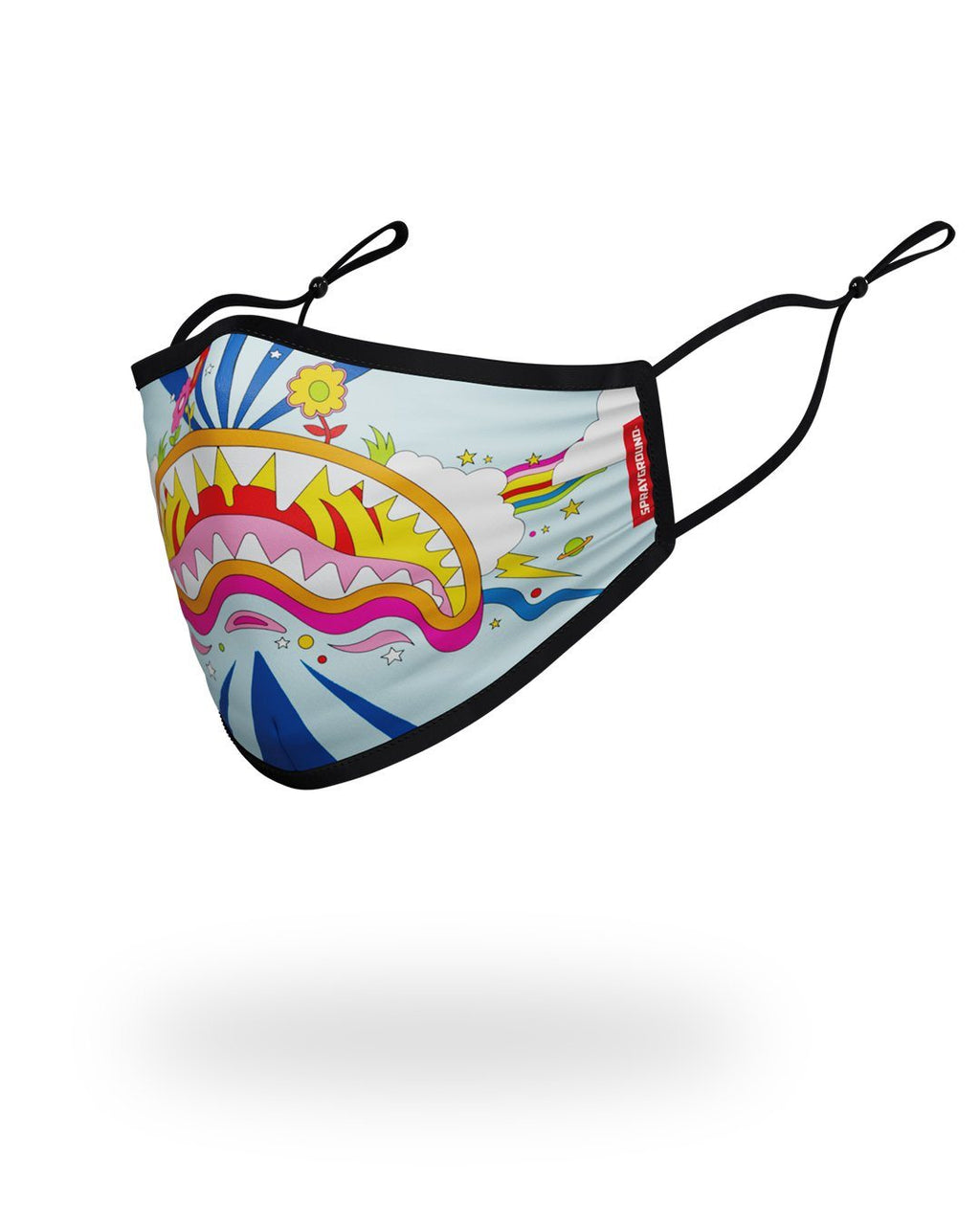ADULT GROOVY SHARK FORM FITTING FACE MASK