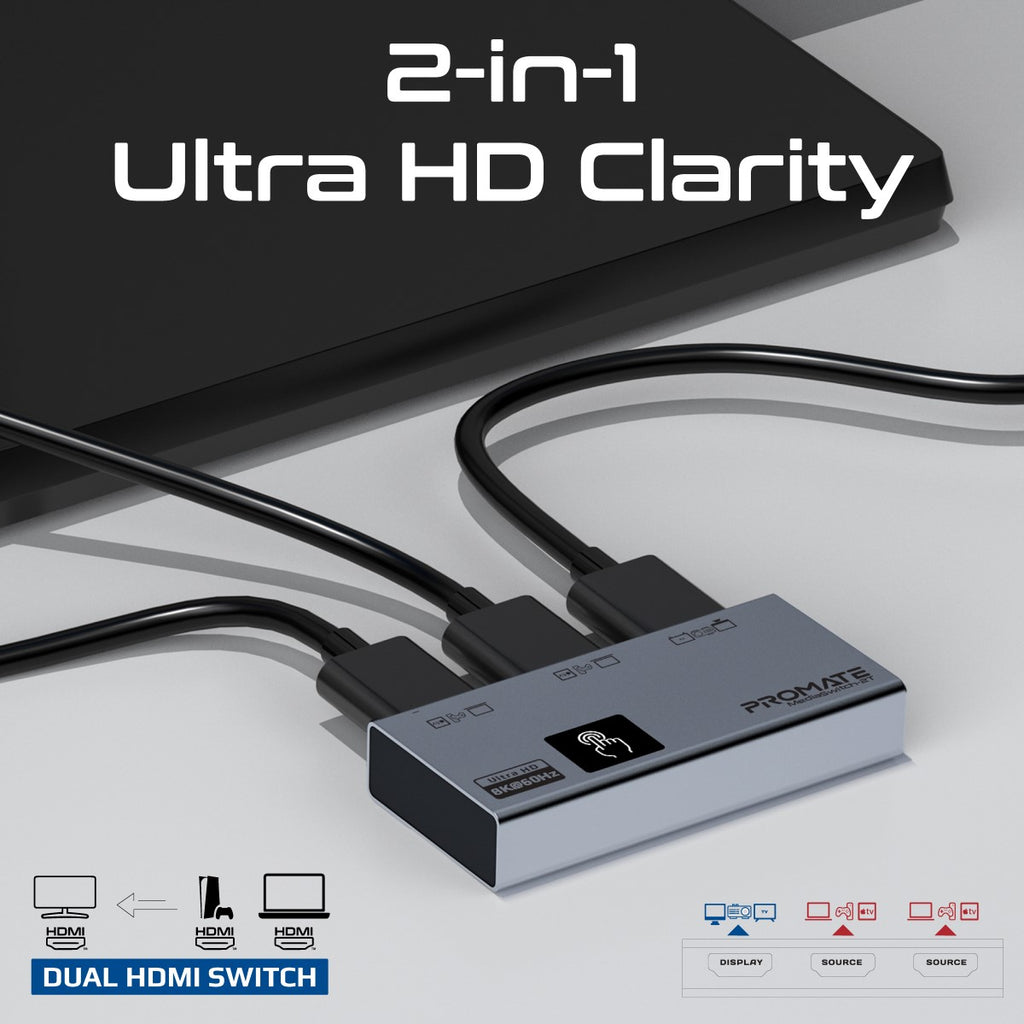 Promate MediaSwitch-T2 PRO-CABLE-MEDIASWITCH-2T