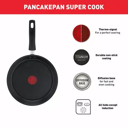 TEFAL SUPERCOOK PANCAKE PAN 25CM (B4593885)