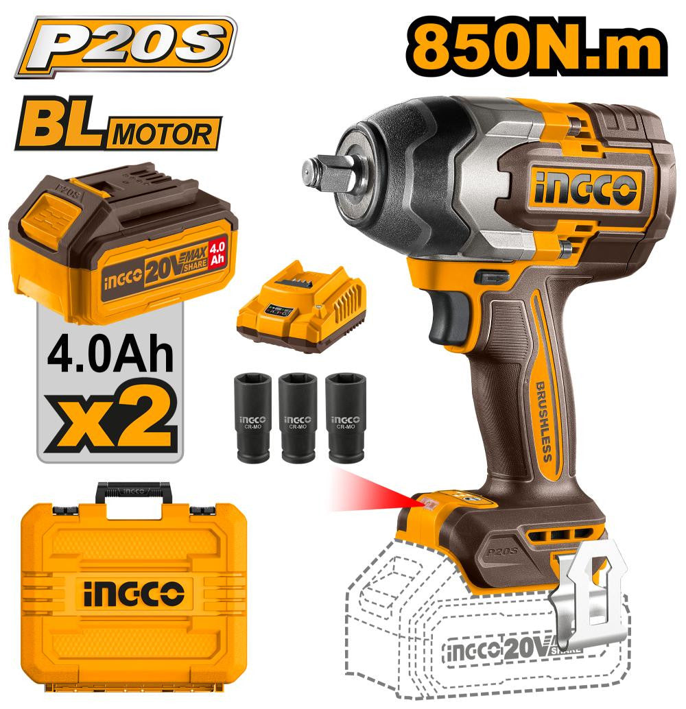 INGCO IMPACT WRENCH CORDLESS