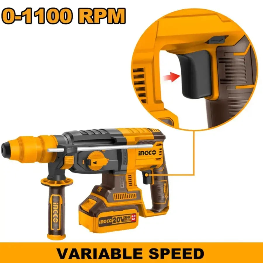 INGCO CORDLESS ROTARY HAMMER CRHLI262085