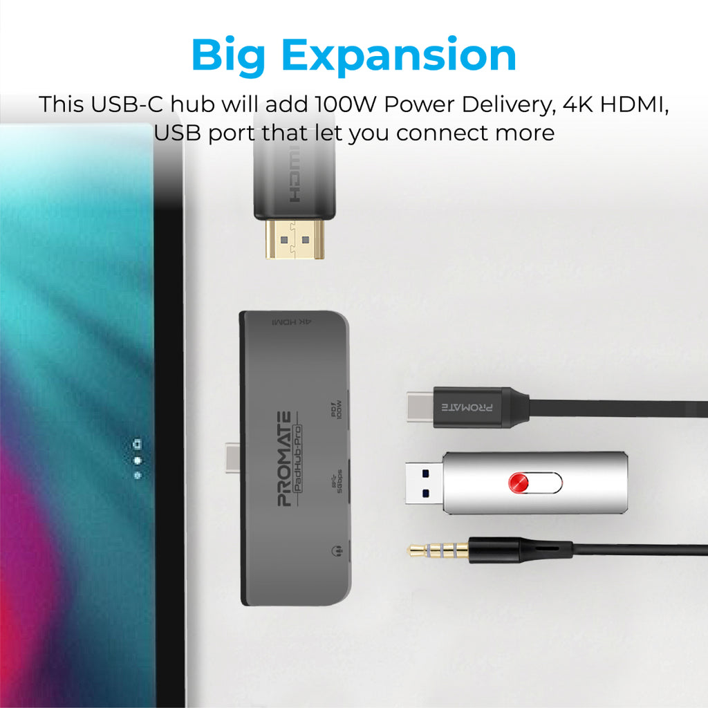 Promate PADHUB-PRO (USB-C, USB3.0, HDMI) PRO-HUB-PADHUB-PRO