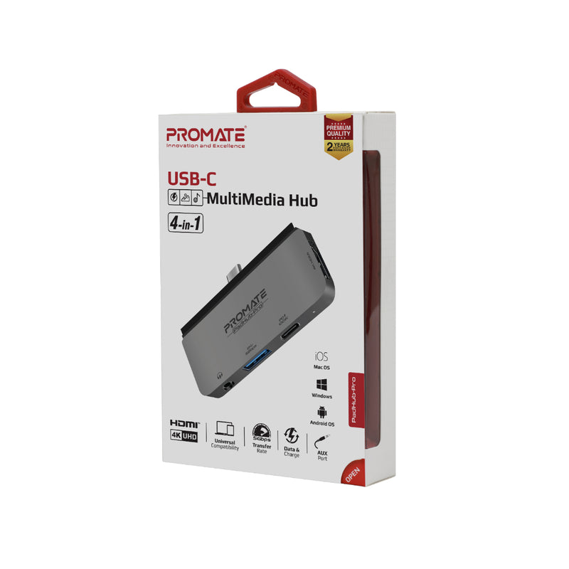 Promate PADHUB-PRO (USB-C, USB3.0, HDMI) PRO-HUB-PADHUB-PRO