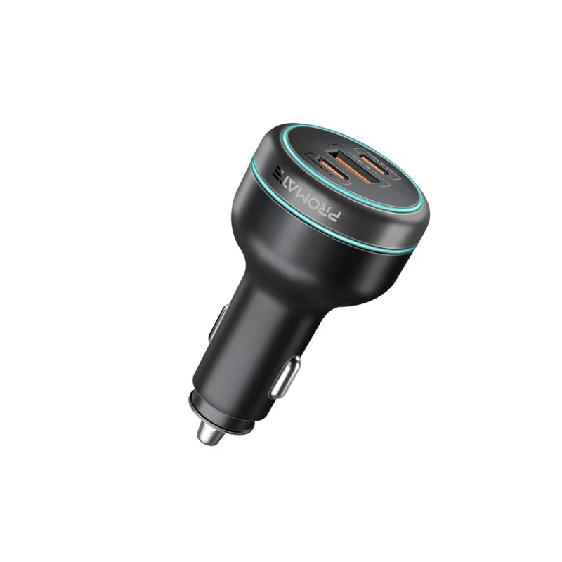 Promate 230W RapidCharge™ Car Charger with Dual Power Delivery and Quick Charge Ports (PowerDrive-230) PRO-CC-PowerDrive-230