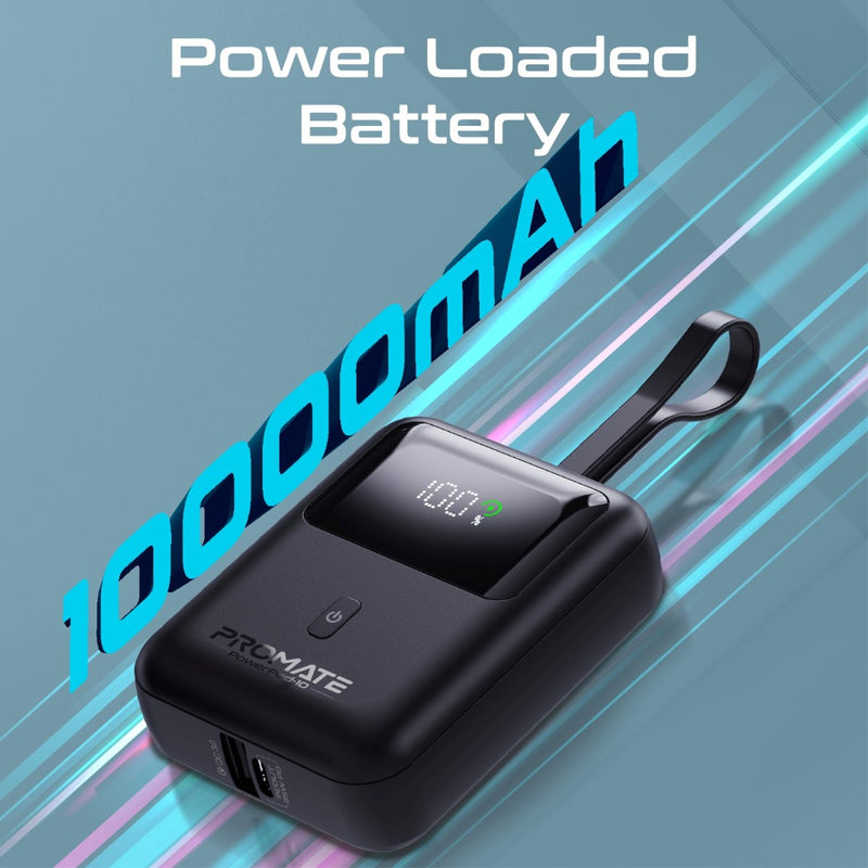 Promate Mobile Charger POWERPOD-10 BLACK PRO-CH-POWERPOD-10.BLACK