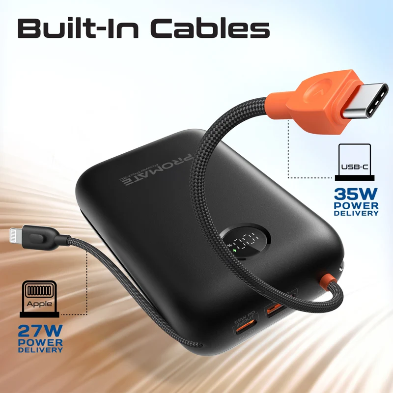 Promate Mobile Charger POWERPOD-30 BLACK PRO-CH-POWERPOD-30.BLACK