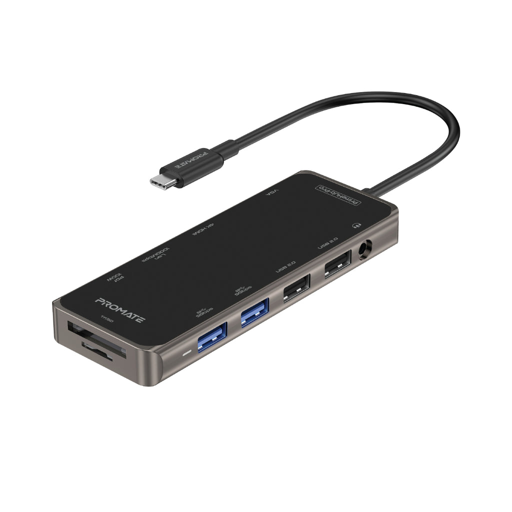 Promate PrimeHub Pro (USB-C, USB3.0, USB2.0, VGA, HDMI, Ethernet) PRO-HUB-PRIMEHUB-PRO