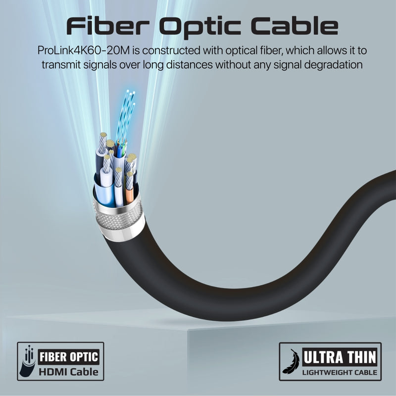 Promate HDMI Cable 20meters Ultra-High Definition 4K@60Hz HDMI Audio Video Cable (PROLINK4K60-20M) PRO-CABLE-PROLINK4K60-20M