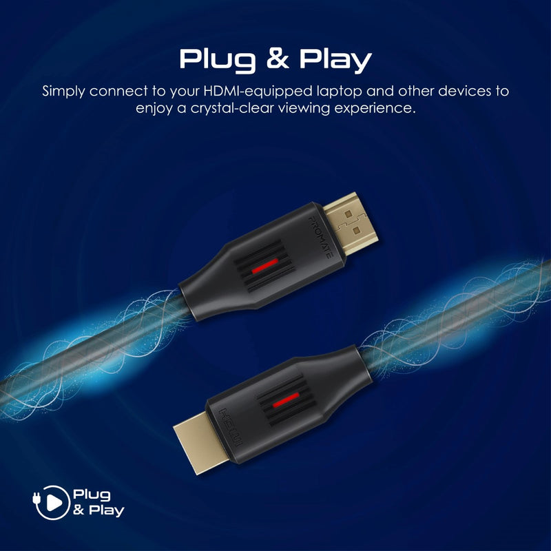 Promate HDMI Cable 5meters Ultra-High Definition 4K@60Hz HDMI Audio Video Cable (PROLINK4K60-500) PRO-CABLE-PROLINK4K60-500