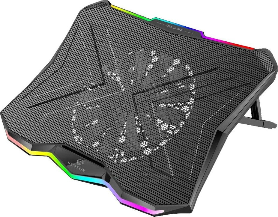 Promate Cooling Pad RGB with Multi‐Height Adjustment (GLARE) PRO-COOLING PAD-GLARE