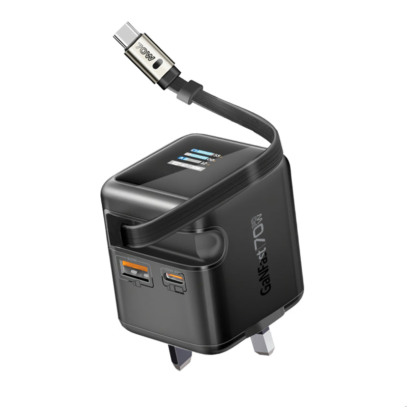 Promate CUBIX R70 UK BLACK PRO-CH-CUBIX-R70-UK-BLACK