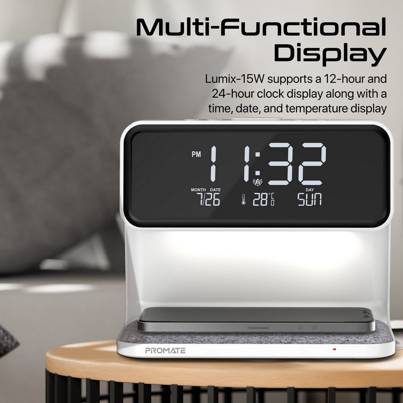 Promate Mini Speaker Bluetooth for Phone (LUMIX-15W.WHITE) PRO-SP-LUMIX-15W.WHITE