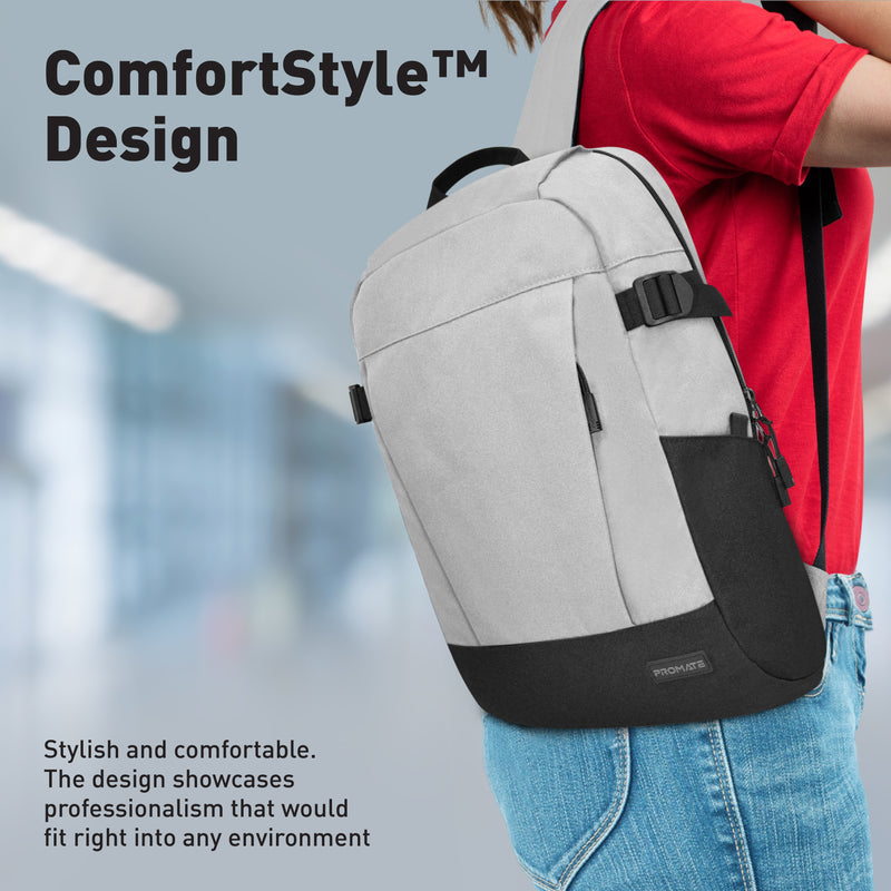 Promate Laptop Backpack (BIRGER.GREY) PRO-BG-BIRGER.GREY