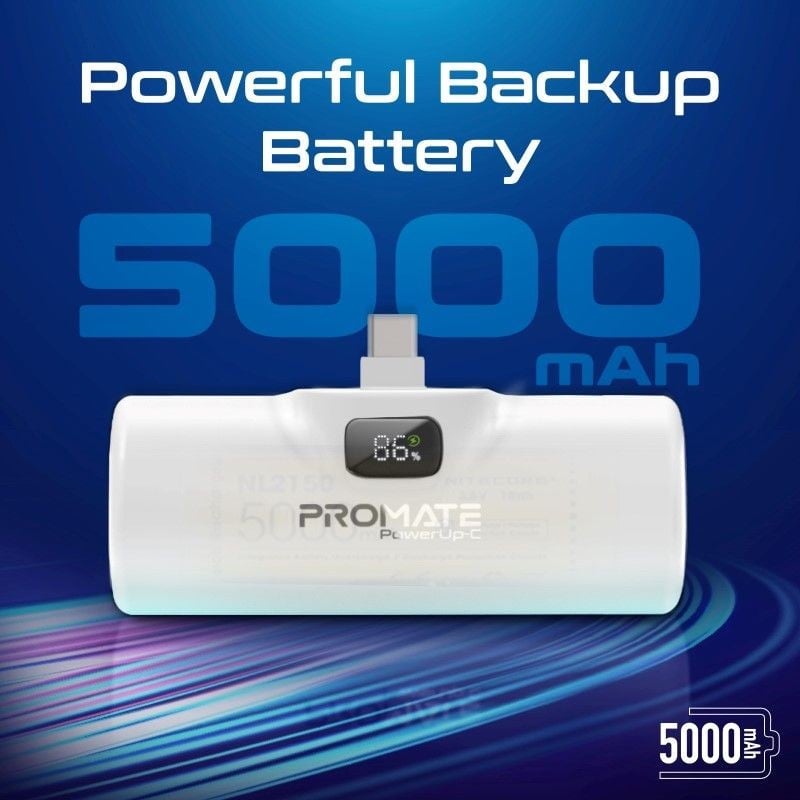Promate Mobile Charger POWERUP-I.WHITE PRO-CH-POWERUP-I.WHITE