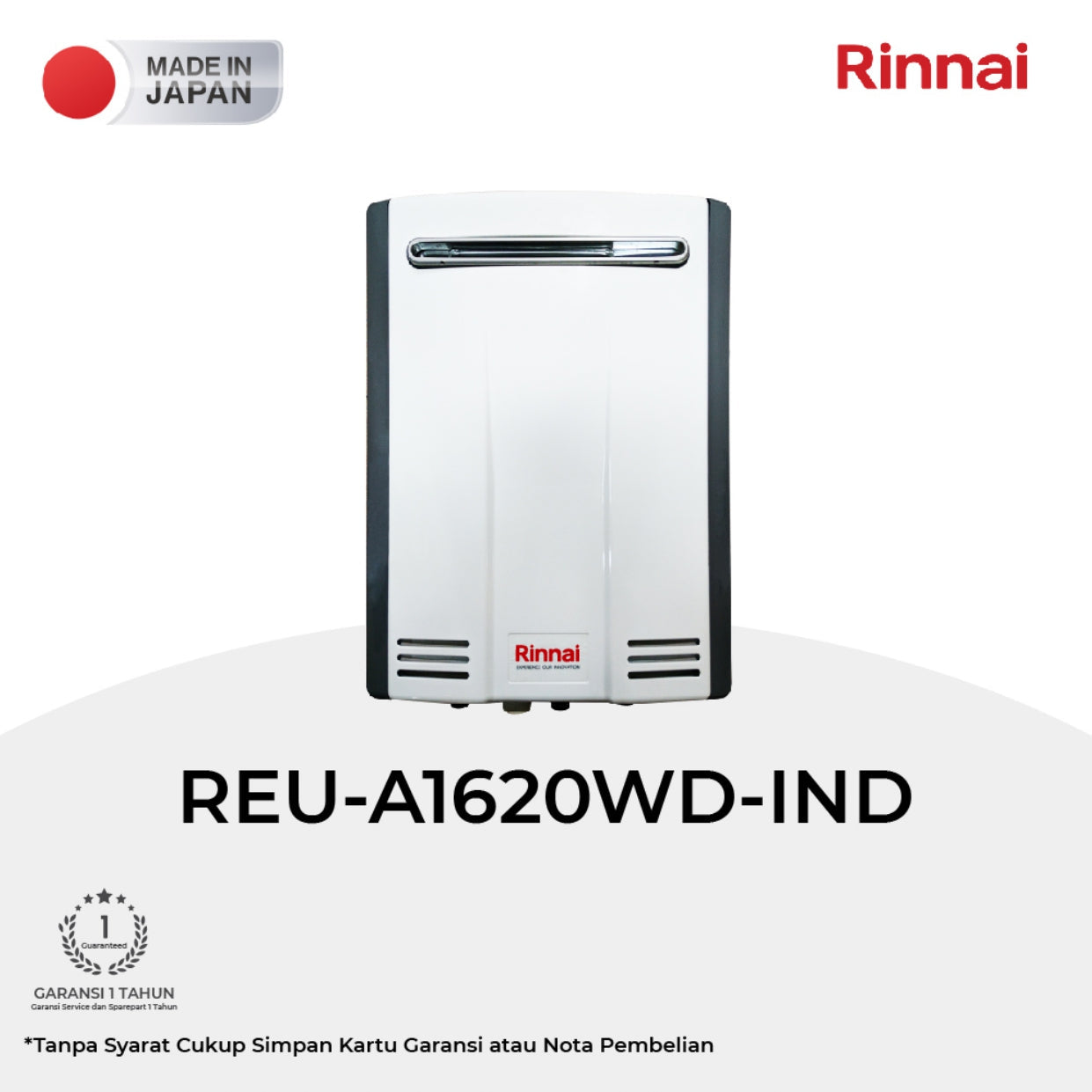 RINNAI GAS WATER HEATER 16L REU-A1620WD EXTERNAL