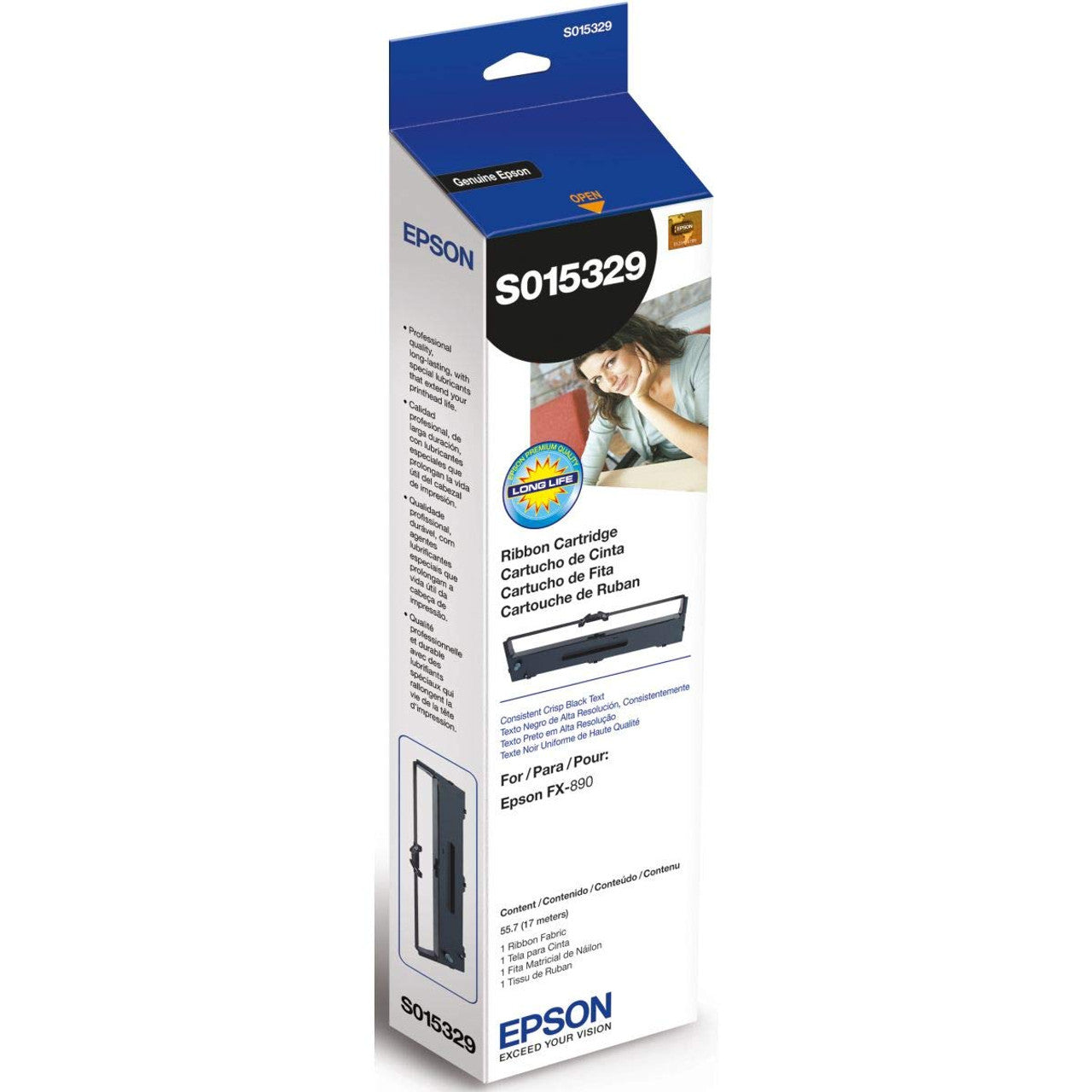 S015329 EPSON RIBBON BLACK (FX-890 PRINTER)