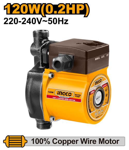 INGCO WATER PUMP CIRCULATING MAX FLOW 23L\MIN TEMP 110 º C