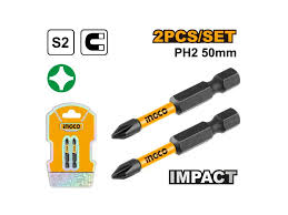 INGCO IMPACT  SCREWDRIVER BIT - 50MM - 2PCS/SET