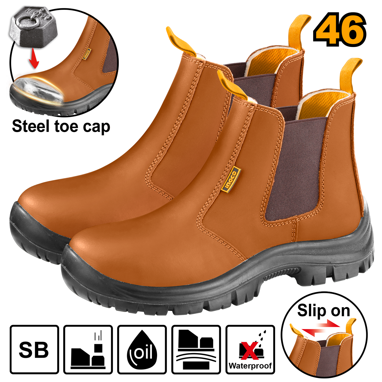 INGCO SAFETY BOOTS   46