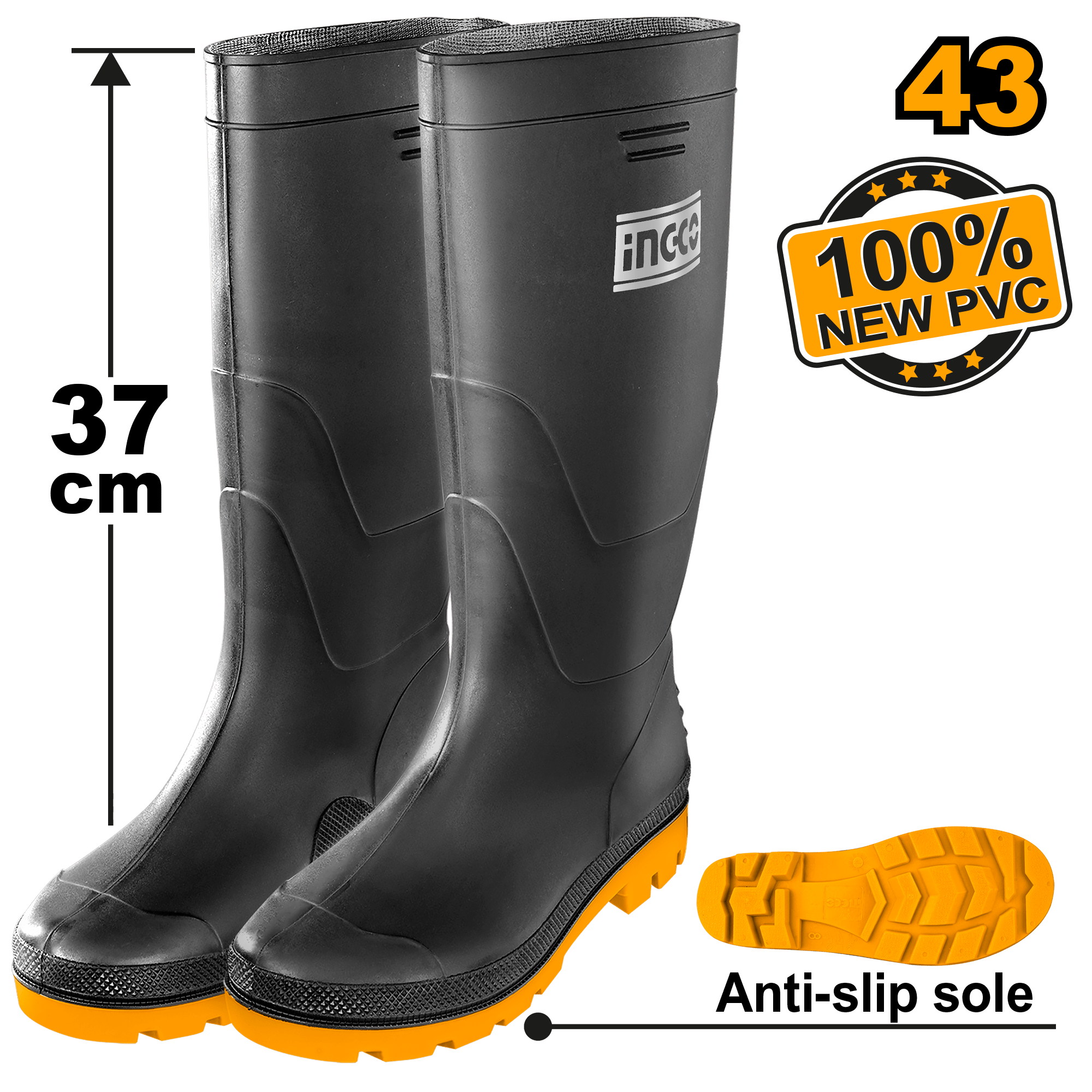INGCO RAIN BOOTS   43